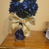 real user review 12 Bushes | Navy Blue Artificial Silk Chrysanthemum Flower Bouquets