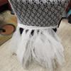 real user review White Lace and Tulle Chair Tutu Cover Skirt, Wedding Event Chair Decor