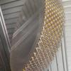 real user review 10 Pack Clear / Gold Beaded Rim Plastic Dinner Plates, Disposable Round Party Plates 10