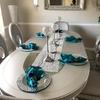 real user review 5 Pack | Peacock Teal Accordion Crinkle Taffeta Cloth Dinner Napkins | 20