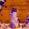 Kenyatta Brown review photo for Purple Wedding Cake with hoop stand
