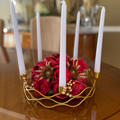 MILLIE DONOFRIO review photo for 5 Arm Gold Metal Taper Candle Wreath Candelabra