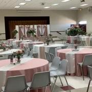 Rose and Ivory polyester tablecloths