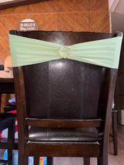 Beautiful sage green sashes
