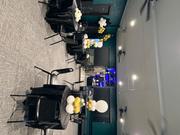 Satin Table Overlay72x72 Black