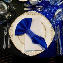 Black Charger Plates Efavormart Set 13 Dusty Blue Round