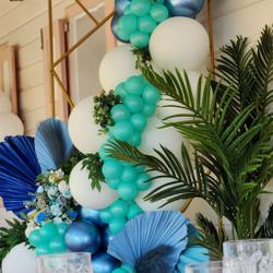 Gold Metal Round Top Geometric Wedding Backdrop Floor Stand, Rectangular Flower Frame Prop Stand With Cloudy Film Insert 7ft Tall