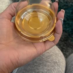 50-Pack Plastic Cupcake Favor Containers 3" Round Dome Design Gold and Clear - Party Boxes for Treat Displays