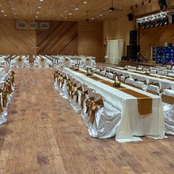 Satin Rectangular Tablecloth 90"x156" Beige - Seamless Table Cover