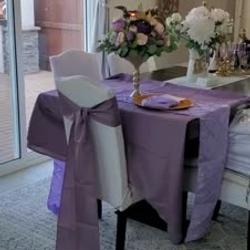 Lavender Taffeta Pintuck Table Runner 12"x108"