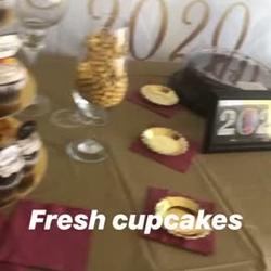 3-Tier Metallic Gold Cardboard Cupcake Dessert Stand Treat Tower 14"