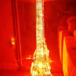 Color Changing LED Metal Eiffel Tower Columns LED Lamp, Night Light Wedding Centerpiece 5ft