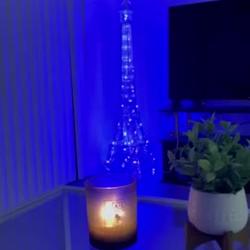 Color Changing LED Metal Eiffel Tower Columns LED Lamp, Night Light Wedding Centerpiece 5ft