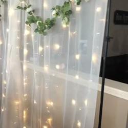 Warm White 100 LED Connectable String Lights, 120V Fairy Lights 30ft