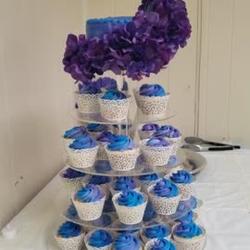 6-Tier Clear Heavy Duty Round Acrylic Cake Stand, Cupcake Tower Dessert Holder Display Stand with Film Sheets - 22" Tall