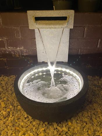 Fountainland Callisto Pour Bowl Water Feature w/ LED String - 65cm Review
