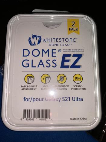 Dab Lew Tech Whitestone [Dome Glass] EZ S21 Ultra Camera Screen Tempered Glass Protector - 2 Pack Review