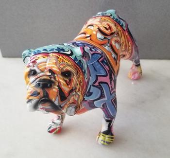 ArtZMiami ArtZ®  English Bulldog Graffiti Painted Statue Review