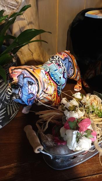 ArtZMiami ArtZ®  English Bulldog Graffiti Painted Statue Review