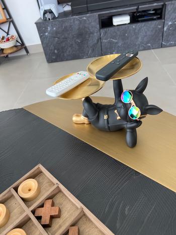 ArtZMiami ArtZ® Lazy Bulldog Sculpture With Double Tray Review