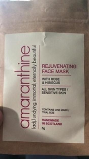 Amaranthine Beauty Rejuvenating Face Mask Review