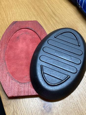 Kitchen Groups Cast Iron Sizzling Platter A With Wooden Pan Holder Review