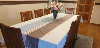 Kitchen Groups ﻿Decorative Linen Tablecloth With Tassel Review