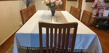 Kitchen Groups ﻿Decorative Linen Tablecloth With Tassel Review