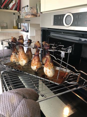 Kitchen Groups Stainless Steel Chicken Wing Rack with Tray for Grill or Smoker Review