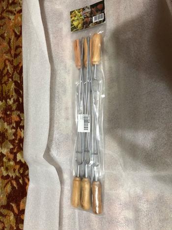Kitchen Groups 6pcs U-Shaped Wooden Handle BBQ Skewers Review