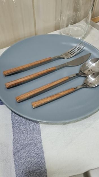Kitchen Groups 16pcs Stainless Steel Wooden Handle Cutlery Set Dinnerware Review