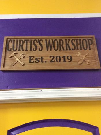 3D Woodworker Custom Workshop Sign with Tools Review