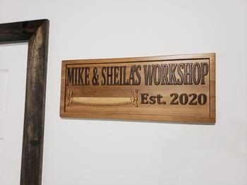 3D Woodworker Custom Workshop Sign with Tools Review