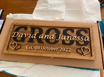3D Woodworker Custom Wood Sign with 2-Toned Hearts Review