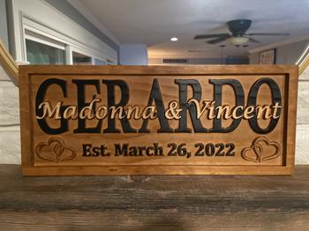 3D Woodworker Personalized Family Name Sign Hearts Review