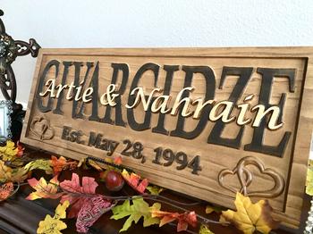 3D Woodworker Personalized Family Name Sign Hearts Review