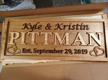 3D Woodworker Personalized Family Name Sign With Hearts Review