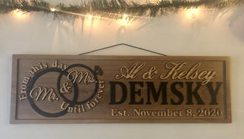3D Woodworker Personalized Mr & Mrs Sign Review
