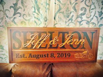 3D Woodworker Custom Last Name Sign with Motorcycle Review