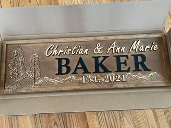 3D Woodworker Custom Last Name Sign with Trees Review