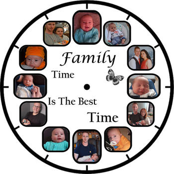 Perham Prints Nanny (custom name) Photo Clock - 12 Photos in one Review