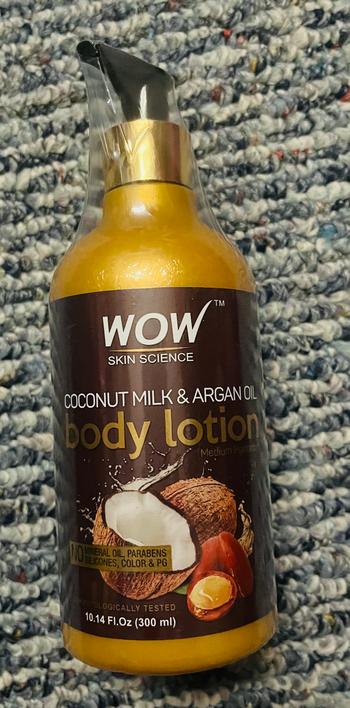 Wow Skin Science Coconut Milk & Argan Oil Lotion (Medium Hydration) Review