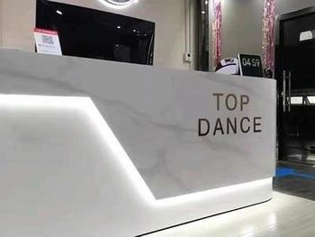 m2display Curved Luxury White Marble Laminate Reception Desk Till Counter for Retail Store Review