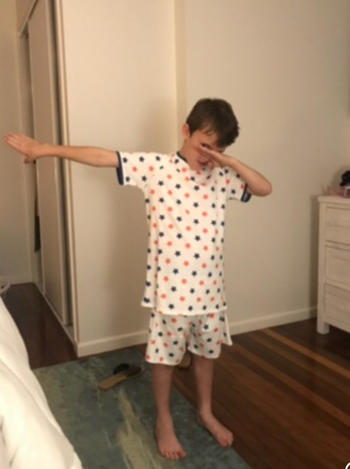 Four In The Bed Sleepwear Boys 100% jersey cotton summer pyjamas - Dream big stars Review