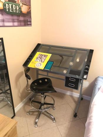 SNAPPYFINDS - Adjustable Drafting Table Craft Desk Artist Drawing Table Home Office Art Use Review