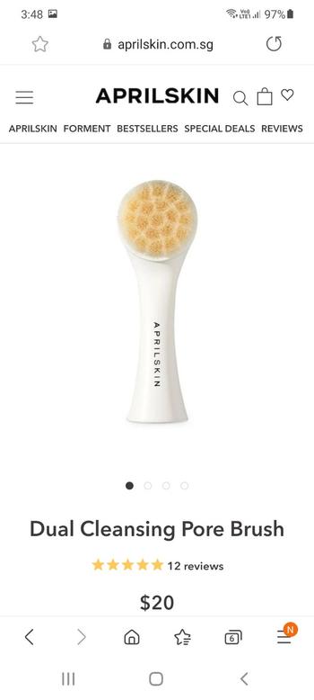 aprilskin.com.sg Dual Cleansing Pore Brush Review