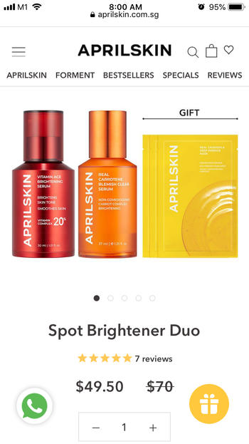 aprilskin.com.sg Spot Brightener Duo Review