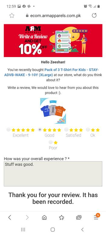 ARM Apparels Pack of 3 T-Shirt For Kids - STAY-ADVB-WAKE Review