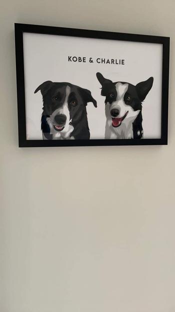 Barkify Framed Custom Pet Portrait (2 pets) Review