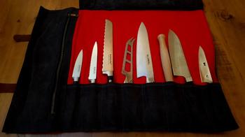 KOTAI Chef Knife Roll-up Bag - leather Review